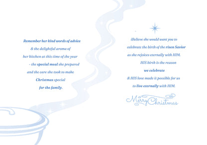 Blue Christmas Card: To A Very Special Friend